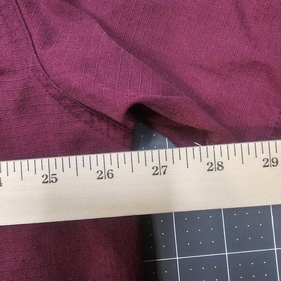 Carhartt Scrub To Mens XL Ripstop Canvas Burgundy Nurse Medical - Picture 7 of 8